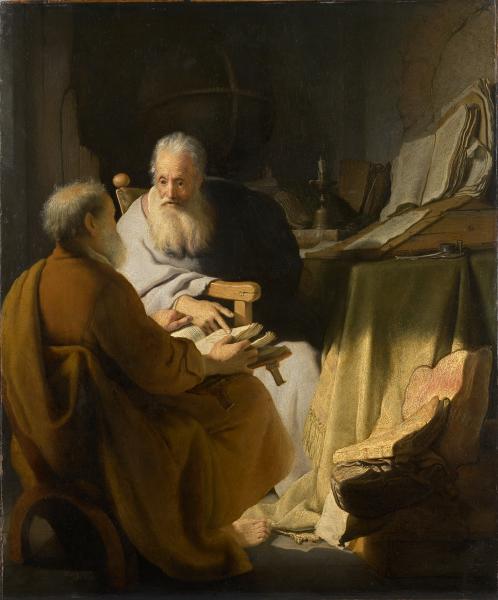 Rembrandt, Two Old Men in Quiet Presence